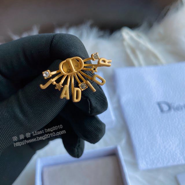 Dior飾品 迪奧經典熱銷新款耳環 金色復古字母CD耳釘  zgd1222